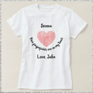 Hjärtfingeravtryck T Shirt