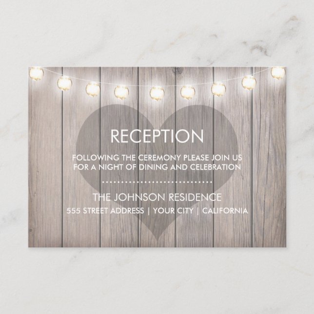 Hjärtfläckigt mottagningskort tilläggskort (Framsida)