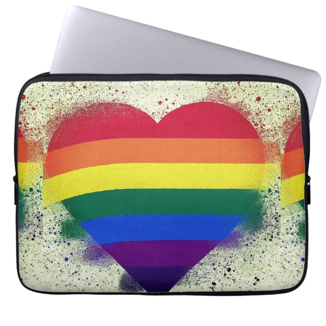 Hjärtform Laptop Fodral (Framsidan)