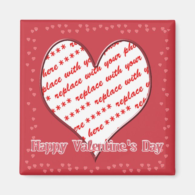 Hjärtform Ram Magnet (Framsidan)