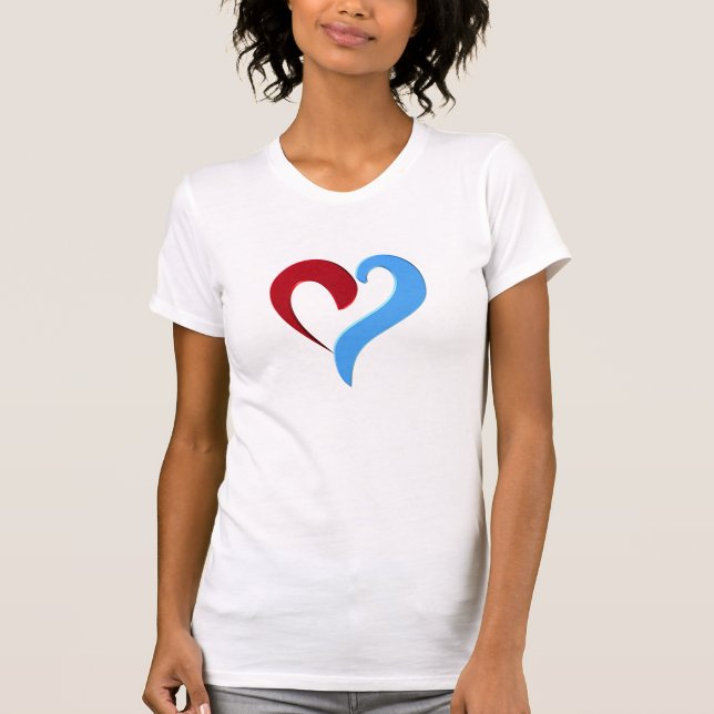 Hjärtform T Shirt (Framsida)