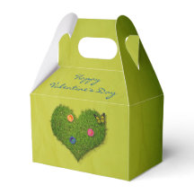 Hjärtformad Gräsmatta Flowers Butterfly