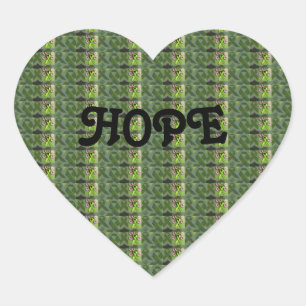 Hjärtformad hoppsymbol för kroniska sjukdomar <3 hjärtformat klistermärke