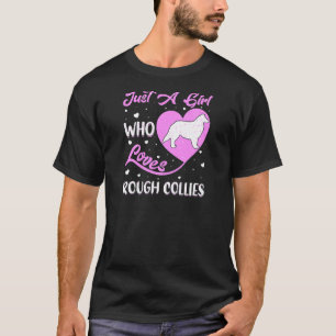 Hjärtformad Hund, bara en flicka som Kärlek råkade T Shirt