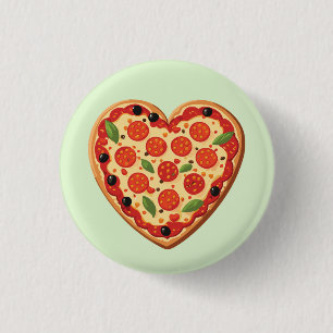 Hjärtformad pizza knapp