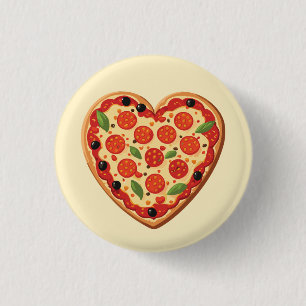 Hjärtformad pizza knapp