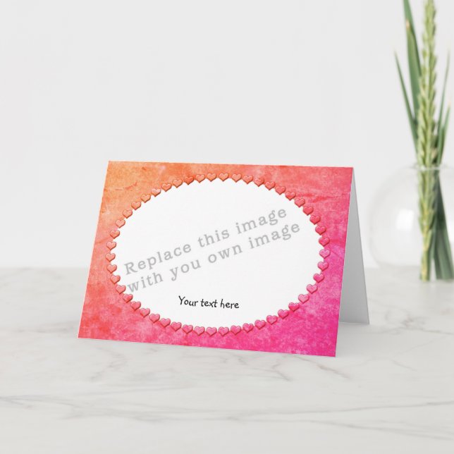 Hjärtformad ram mall (Framsida)