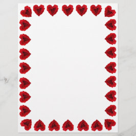 Hjärtformad Röd ros