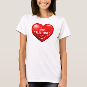 Hjärtformade 3d Red Kärlek-symbol-50420 T Shirt