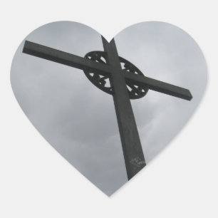 Hjärtformade arg klistermärke