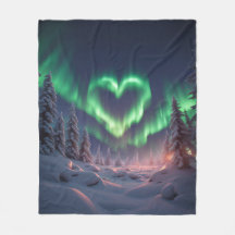 Hjärtformade Aurora Borealis