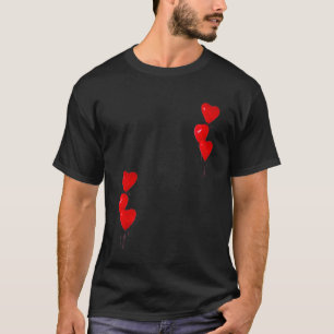 hjärtformade ballong t shirt