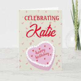 HJÄRTFORMADE BIRTHDAY-KORT KORT