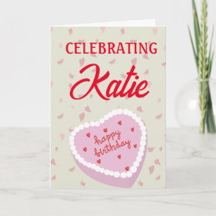 HJÄRTFORMADE BIRTHDAY-KORT KORT