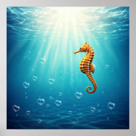 Hjärtformade bubblor poster