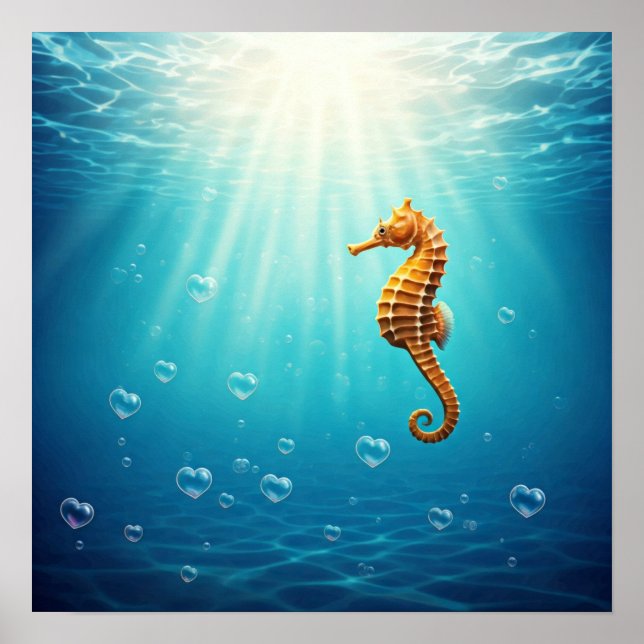 Hjärtformade bubblor poster (Framsidan)