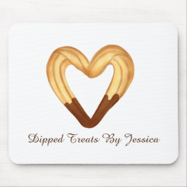 Hjärtformade Churo-färgad i choklad Musmatta