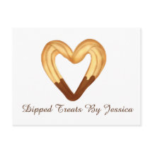 Hjärtformade Churo-färgad i choklad