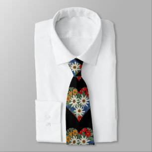Hjärtformade Edelweiss alpin blomma Slips