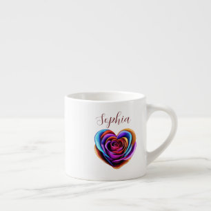 Hjärtformade färgämnen Ro- Espressomugg