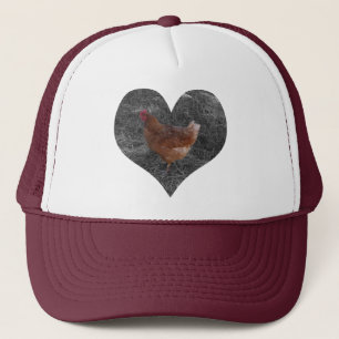 Hjärtformade feg hatt truckerkeps
