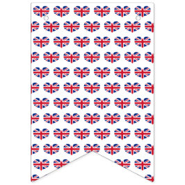 Hjärtformade Flagga/unionsJack Vimplar