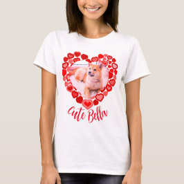 hjärtformade foto för Kärlek hund-katt T Shirt
