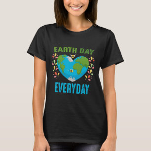 Hjärtformade jorddagen - vardagsbin - World Enviro T Shirt