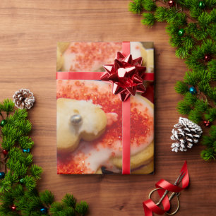 Hjärtformade julsockerkaka presentpapper