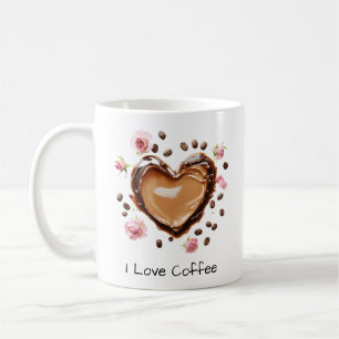 Hjärtformade kaffekonst, I Kärlek-kaffe, 11 oz 15 Kaffemugg