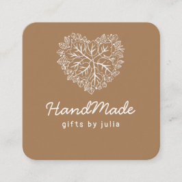 Hjärtformade krabbor från brunkraftsols papper