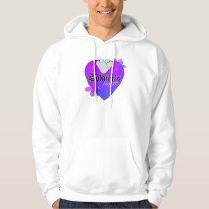 Hjärtformade militära Hundbrickor i Soldater Sweatshirt