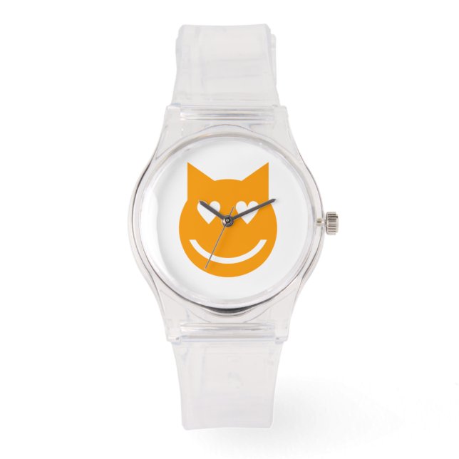 Hjärtformade Öga Emoji Armbandsur (Framsida)
