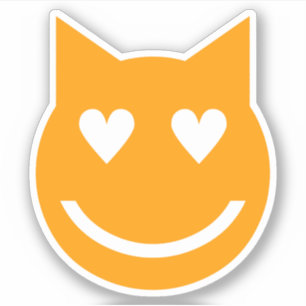 Hjärtformade Öga Emoji Klistermärken