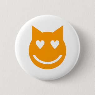 Hjärtformade Öga Emoji Knapp