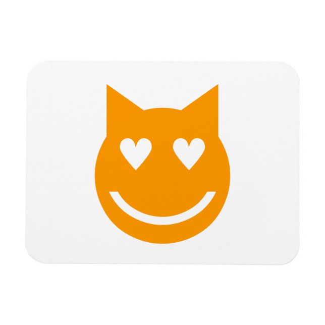 Hjärtformade Öga Emoji Magnet (Horisontell)