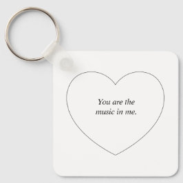 Hjärtformade personlig nyckelring