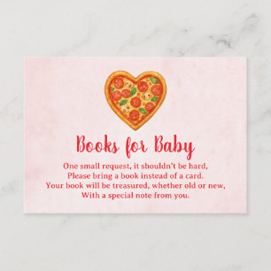 Hjärtformade pizzaböcker för bebis kort Röd ruta