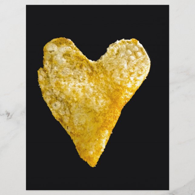 Hjärtformade potatis Chip (Framsida)