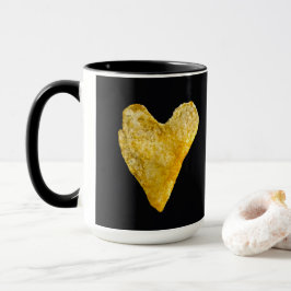 Hjärtformade potatis Chip Mugg