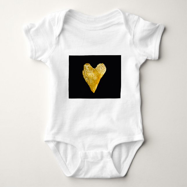 Hjärtformade potatis Chip Tee (Framsida)