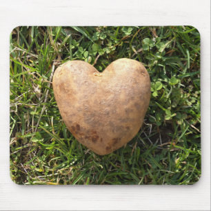 Hjärtformade potatis musmatta