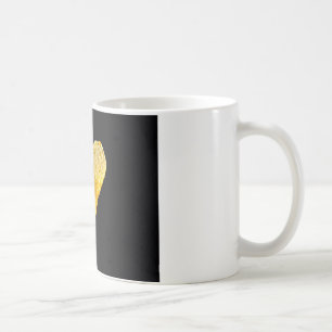 Hjärtformade potatischip kaffemugg