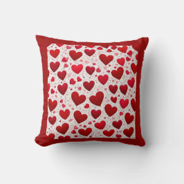 Hjärtformade Red Valentine Kudde