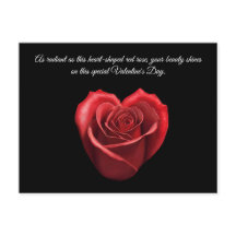 Hjärtformade Röd ros Valentineser-