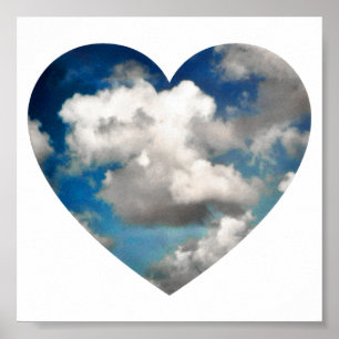 hjärtformade skysslande poster