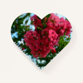 hjärtformade Spiral-bunden anteckningsbok