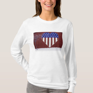 Hjärtformade stars och stripes t-shirt