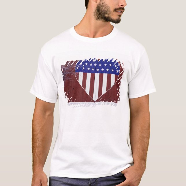 Hjärtformade stars och stripes tee (Framsida)