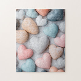 Hjärtformade stenar Pussel